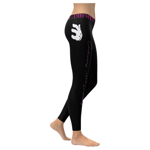 diechey leggings Women's Low Rise Leggings (Invisible Stitch) (Model L05)