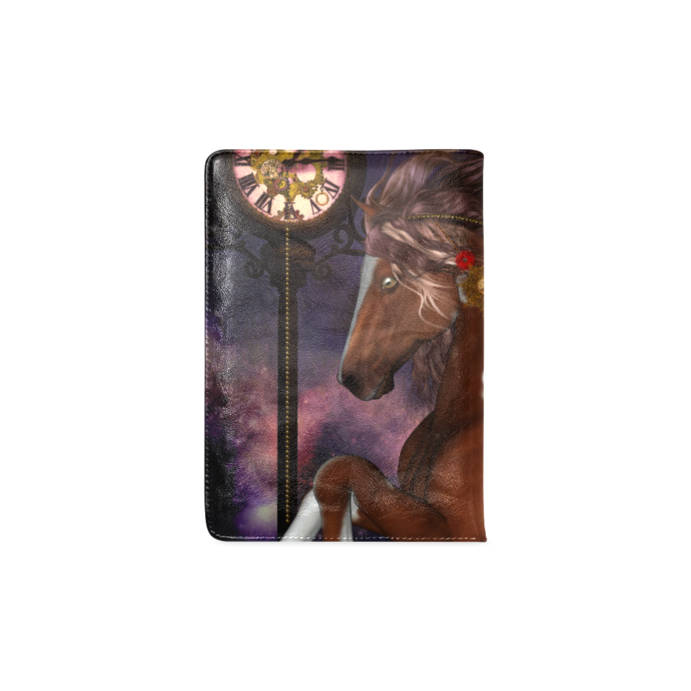 Awesome steampunk horse with clocks gears Custom NoteBook A5