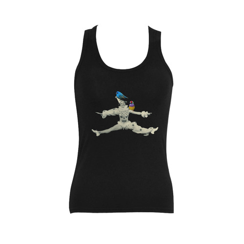 Jump for Joy Women's Shoulder-Free Tank Top (Model T35)