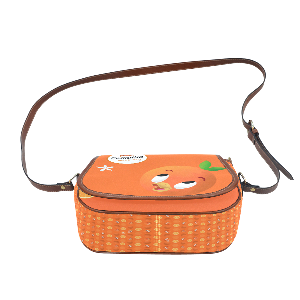 Orange Bird Saddle Bag/Small (Model 1649) Full Customization