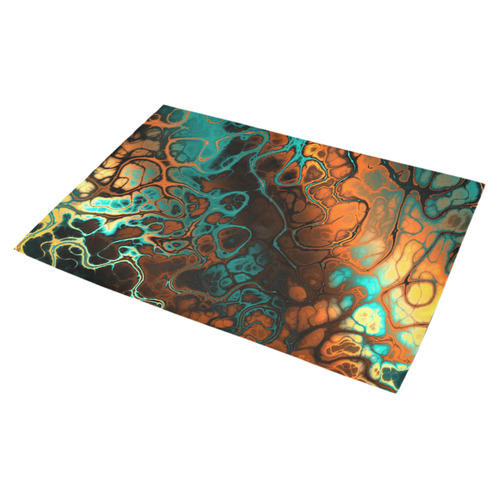 awesome fractal 35F by JamColors Azalea Doormat 30" x 18" (Sponge Material)