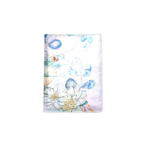 The frog with  waterlily Custom NoteBook B5