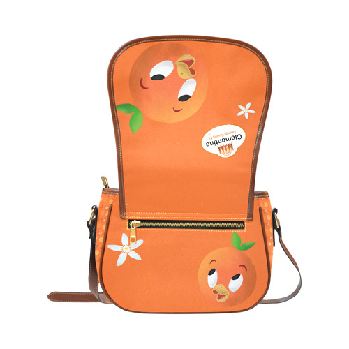 Orange Bird Saddle Bag/Small (Model 1649) Full Customization