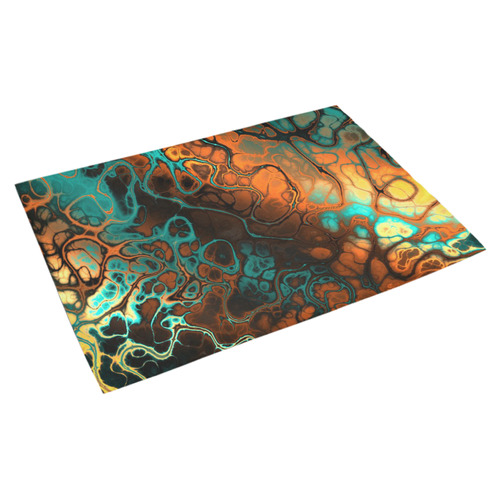 awesome fractal 35F by JamColors Azalea Doormat 30" x 18" (Sponge Material)