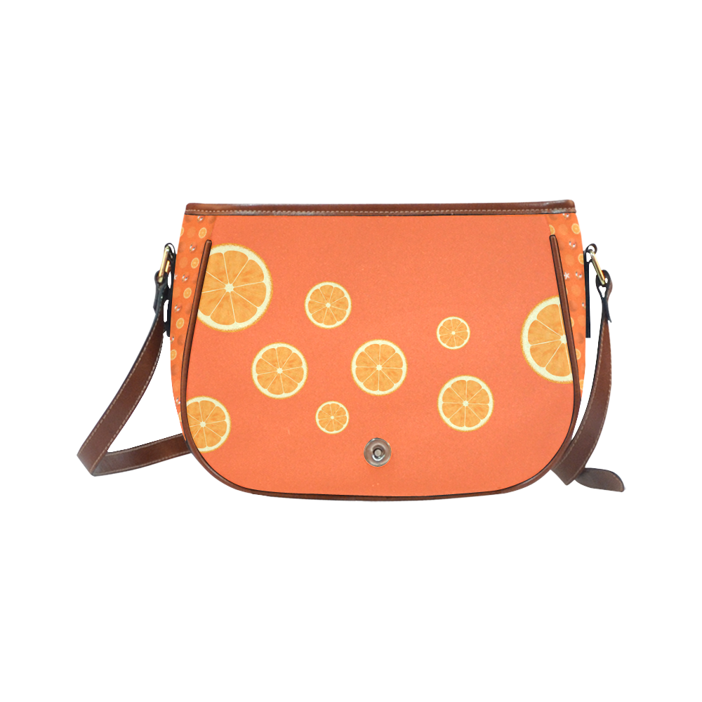 Orange Bird Saddle Bag/Small (Model 1649) Full Customization