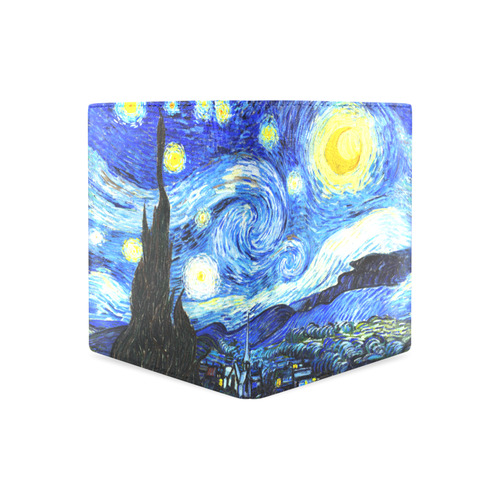 Starry Starry Night Men's Leather Wallet (Model 1612)