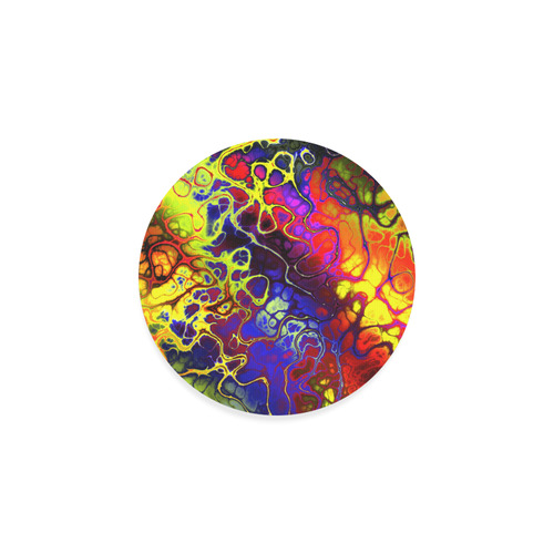 awesome fractal 35C by JamColors Round Coaster