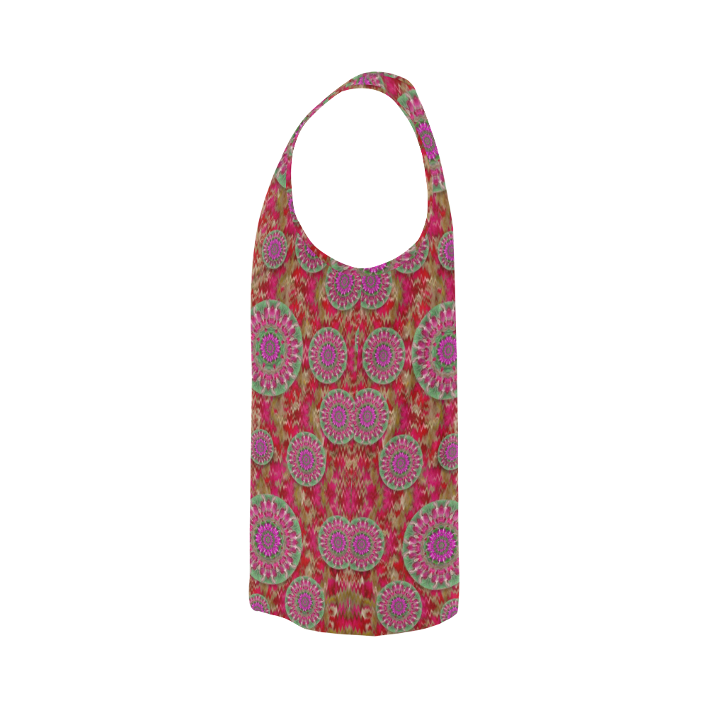 Hearts can also be flowers such as bleeding hearts All Over Print Tank Top for Men (Model T43)