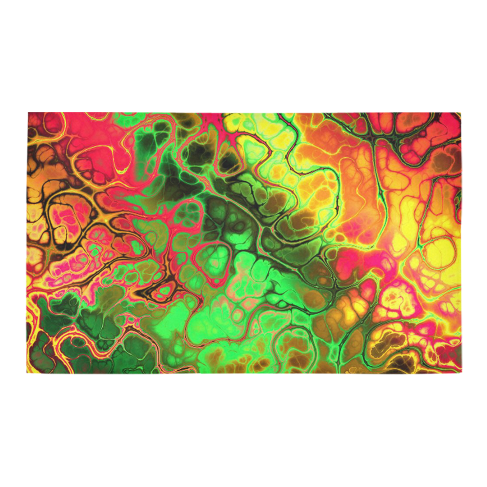 awesome fractal 35I by JamColors Azalea Doormat 30" x 18" (Sponge Material)
