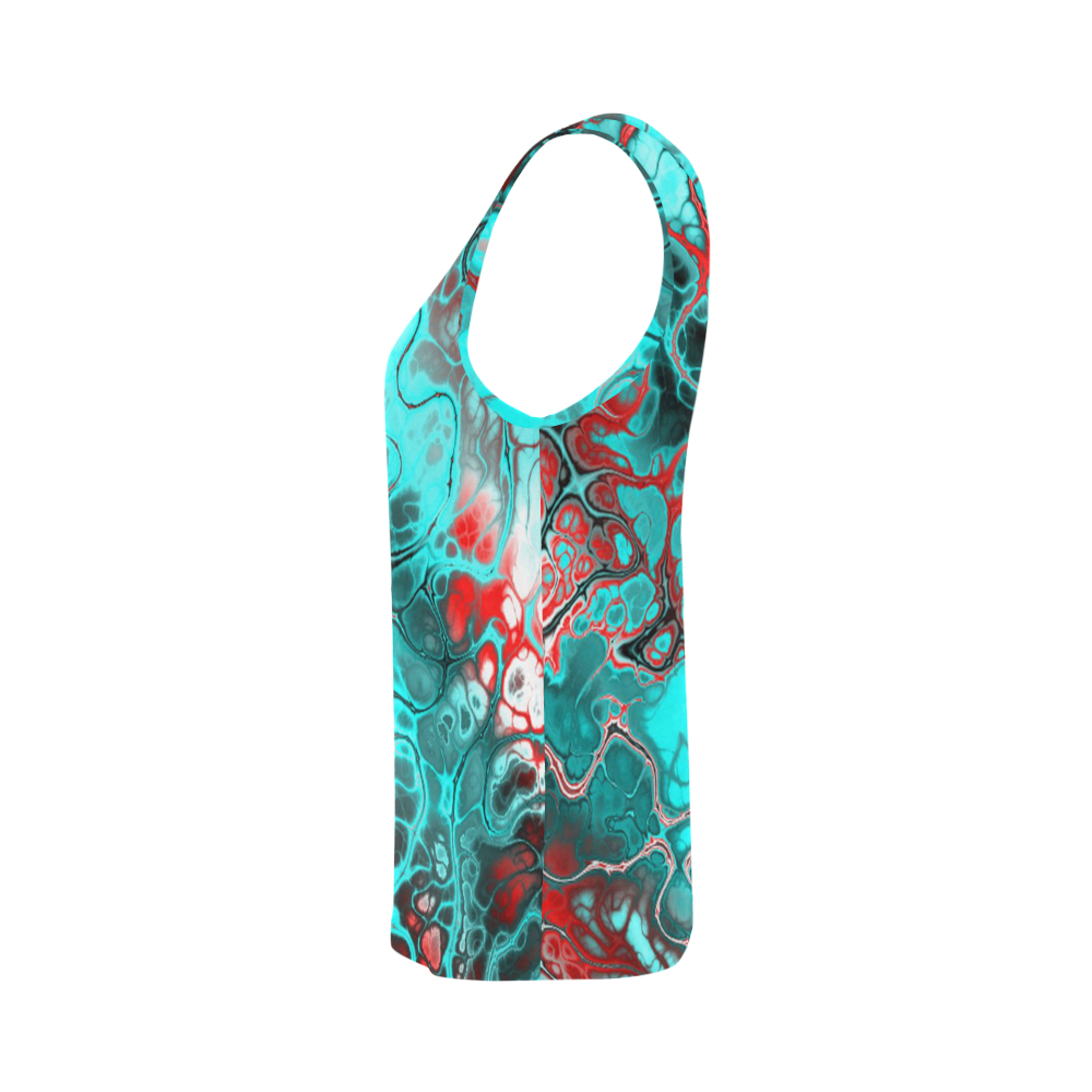 awesome fractal 35G by JamColors All Over Print Tank Top for Women (Model T43)