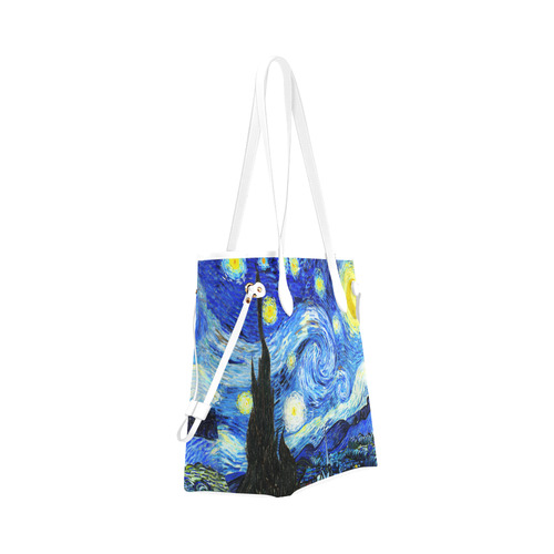 Starry Starry Night Clover Canvas Tote Bag (Model 1661)