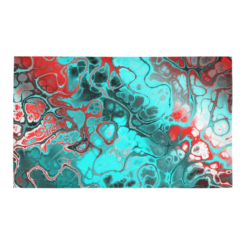 awesome fractal 35G by JamColors Azalea Doormat 30" x 18" (Sponge Material)