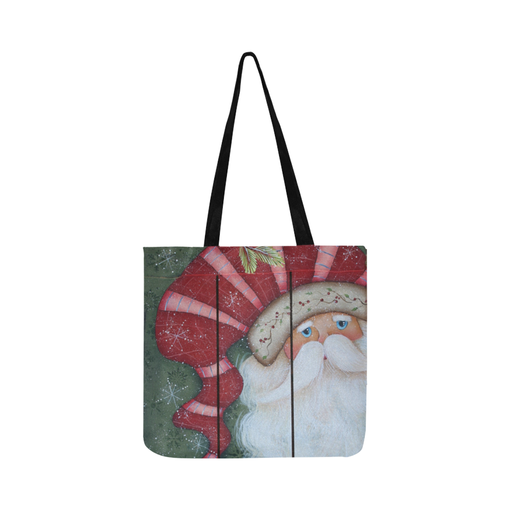 Santa Tote Reusable Shopping Bag Model 1660 (Two sides) | ID: D1845093