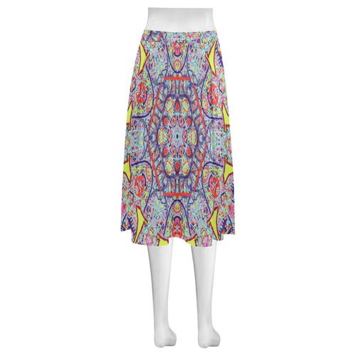 Thleudron Women's Charleston Mnemosyne Women's Crepe Skirt (Model D16)