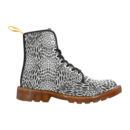 wild cat - black and white Martin Boots For Women Model 1203H