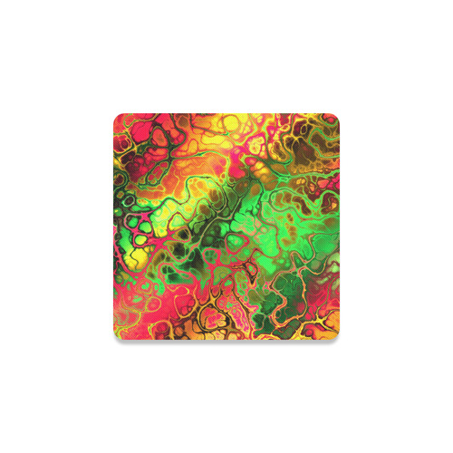 awesome fractal 35I by JamColors Square Coaster