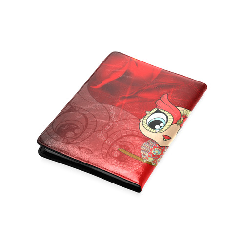 Cute owl, mandala design colorful Custom NoteBook A5