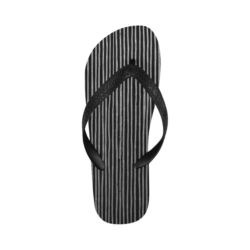 Stylish silver strip Flip Flops for Men/Women (Model 040)
