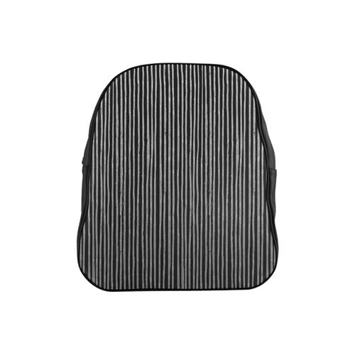 Stylish silver strip School Backpack (Model 1601)(Small)