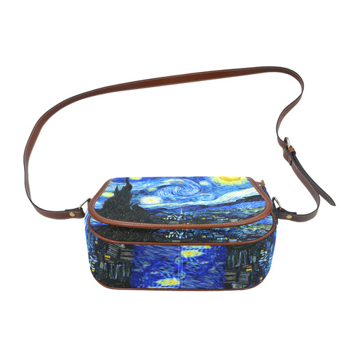 Starry Starry Night Saddle Bag/Small (Model 1649) Full Customization