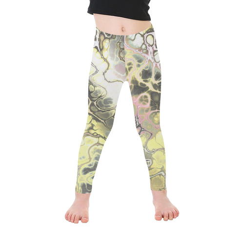 awesome fractal 35H by JamColors Kid's Ankle Length Leggings (Model L06)