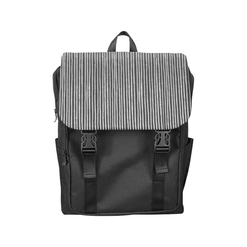 Stylish silver strip Casual Shoulders Backpack (Model 1623)