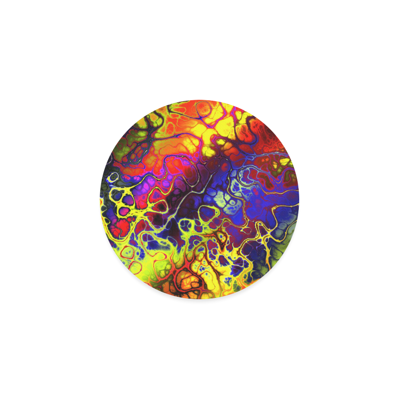 awesome fractal 35C by JamColors Round Coaster