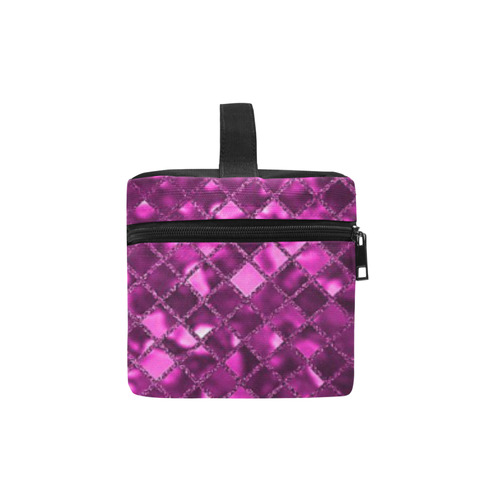 Monogram Pink Diamond Sparkle Cosmetic Bag/Large (Model 1658)