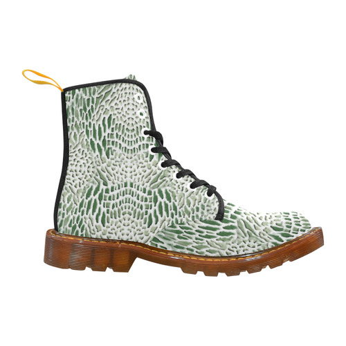 reptile - green and white Martin Boots For Women Model 1203H