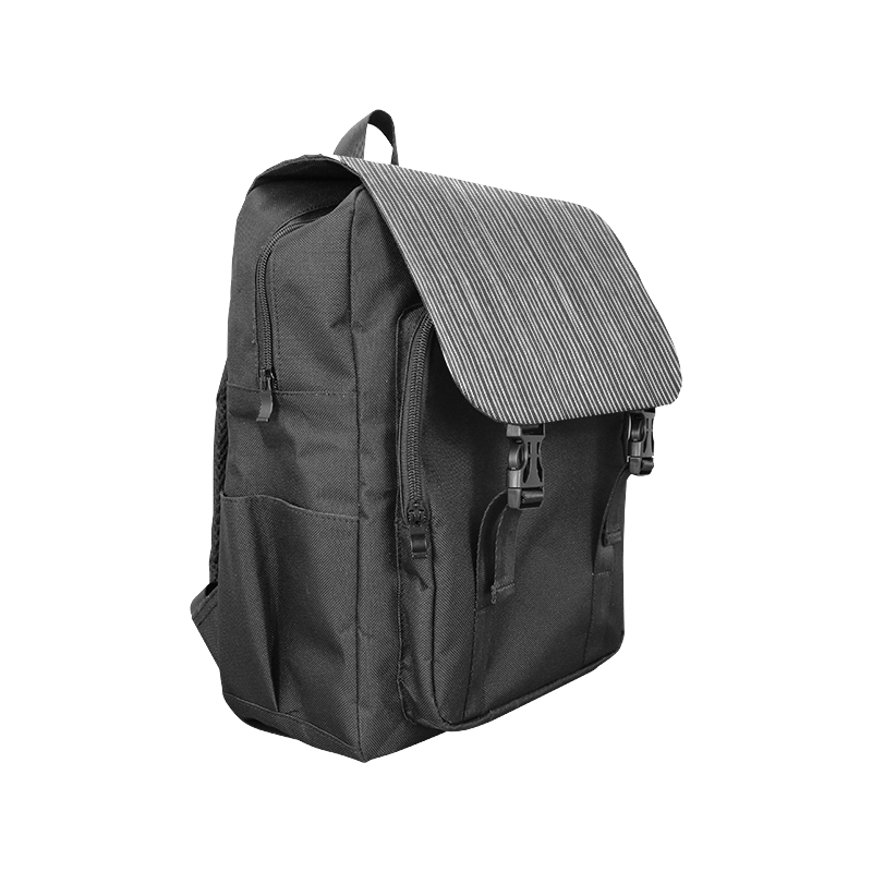 Stylish silver strip Casual Shoulders Backpack (Model 1623)