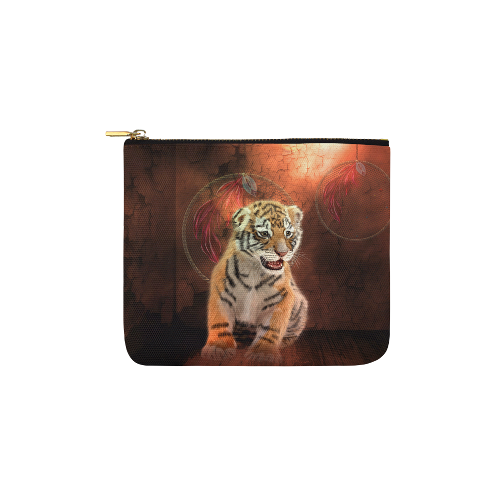 Cute little tiger Carry-All Pouch 6''x5''