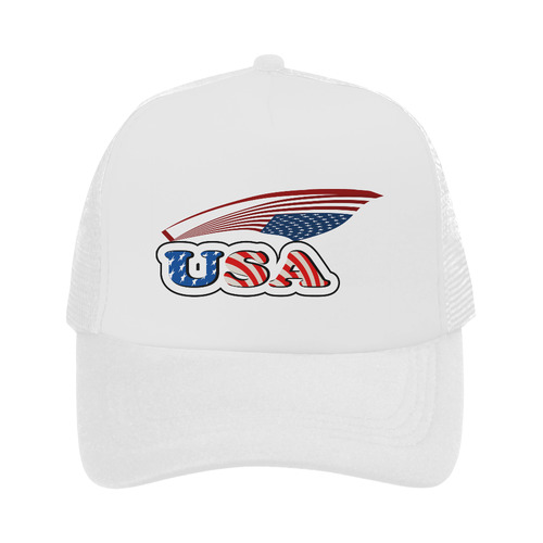 USA with flag Trucker Hat