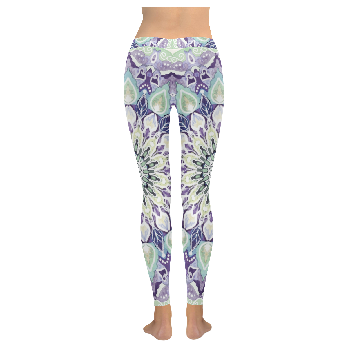 candy 10 Women's Low Rise Leggings (Invisible Stitch) (Model L05)