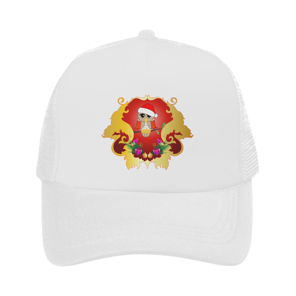Christmas owl with gifts Trucker Hat