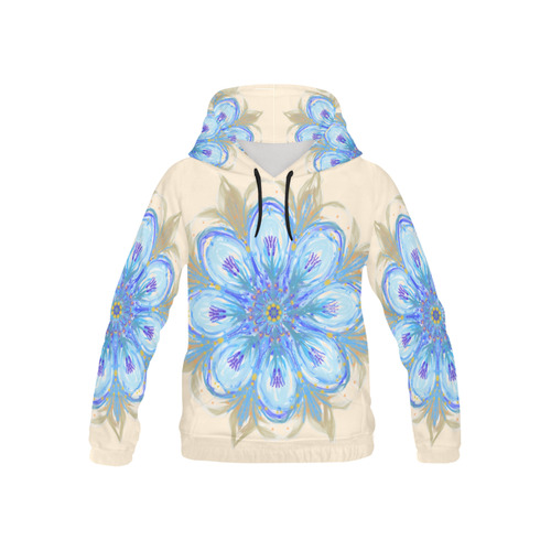 flower 4 All Over Print Hoodie for Kid (USA Size) (Model H13)