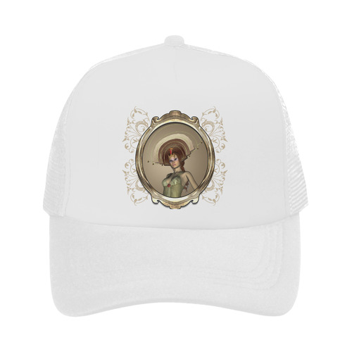 Fantasy, beautiful women with awesome hat Trucker Hat