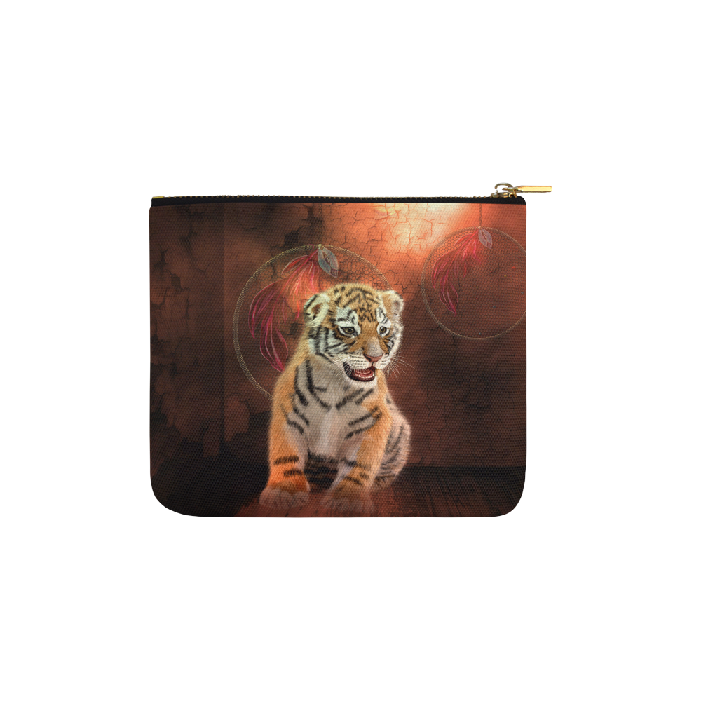 Cute little tiger Carry-All Pouch 6''x5''