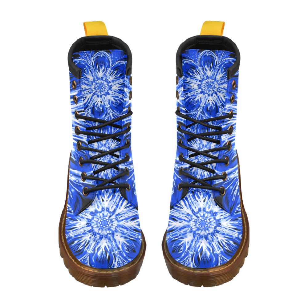 flower 11 High Grade PU Leather Martin Boots For Men Model 402H