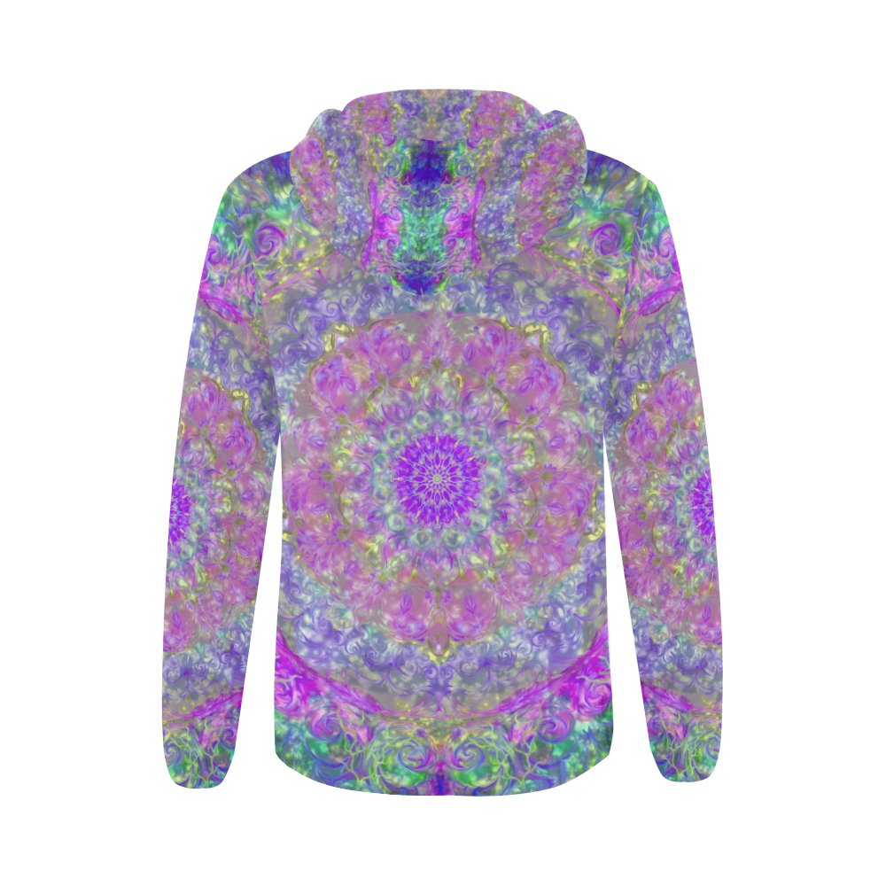 light and water 2-4 All Over Print Full Zip Hoodie for Women (Model H14)