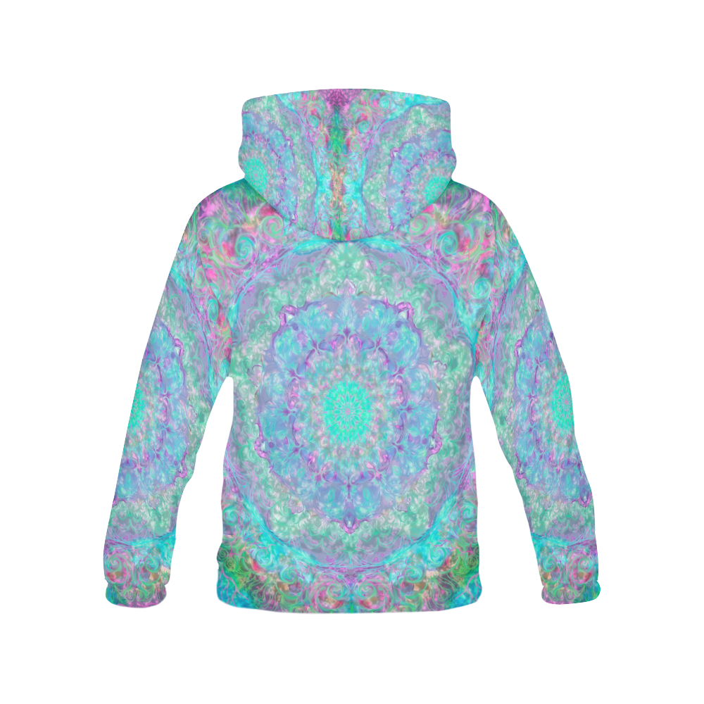 light and water 2-6 All Over Print Hoodie for Women (USA Size) (Model H13)