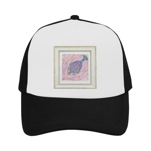 artistic pink fish Trucker Hat