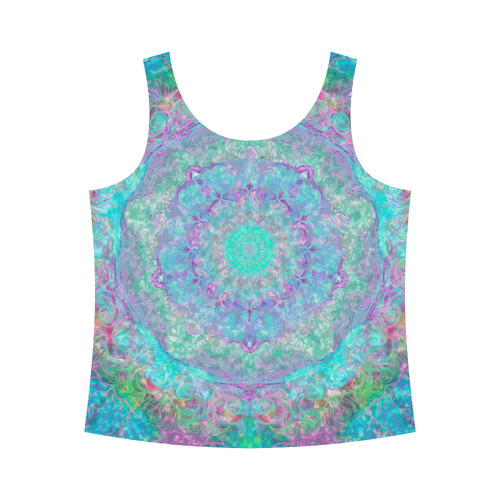 light and water 2-6 All Over Print Tank Top for Women (Model T43)