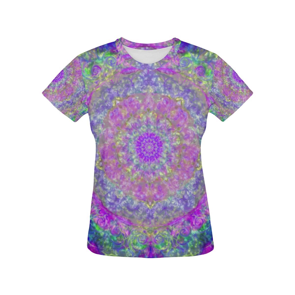 light and water 2-4 All Over Print T-Shirt for Women (USA Size) (Model T40)