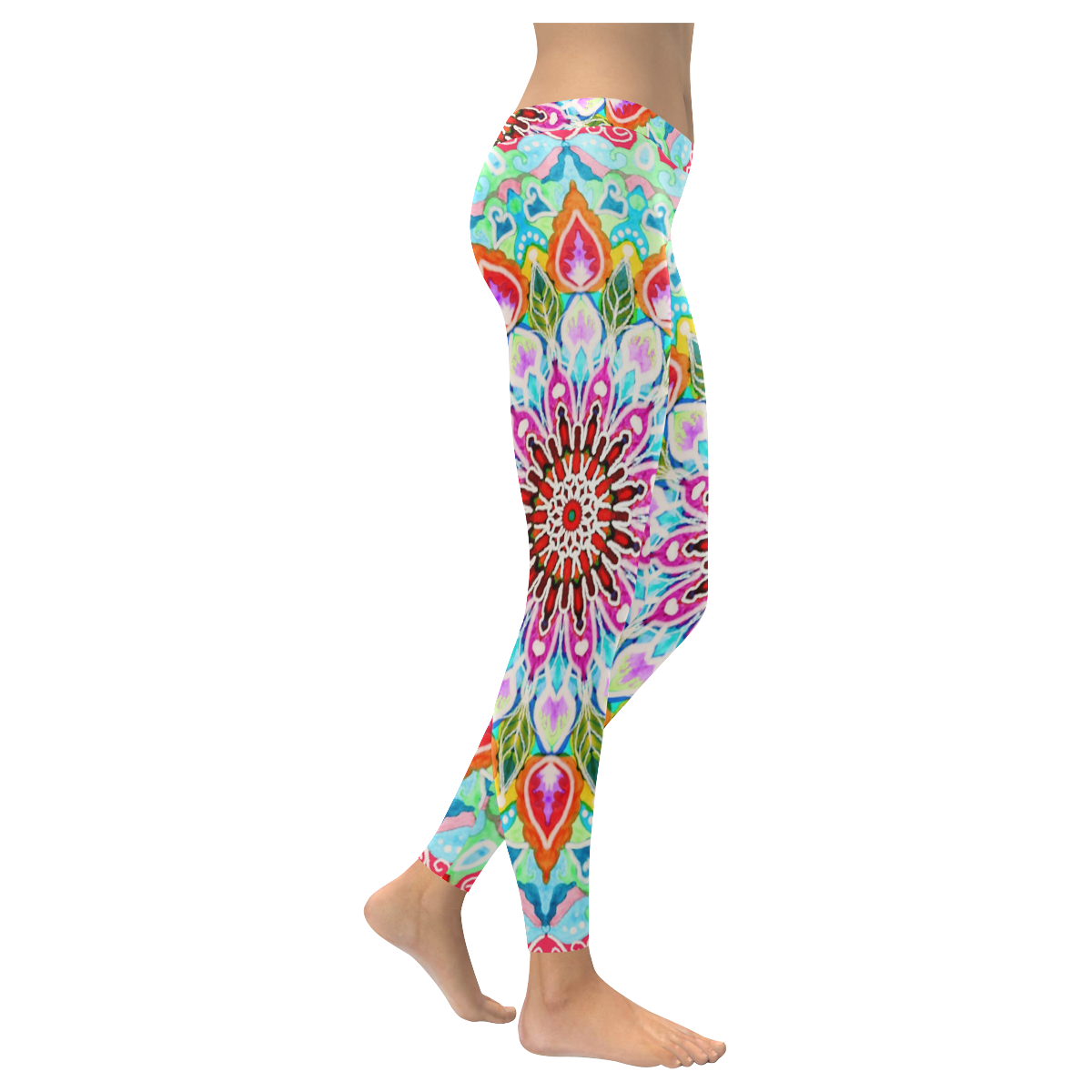 candy Women's Low Rise Leggings (Invisible Stitch) (Model L05)