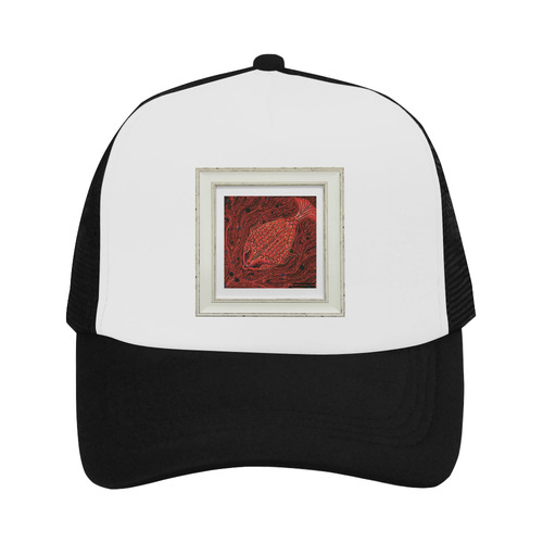 artistic red fish Trucker Hat