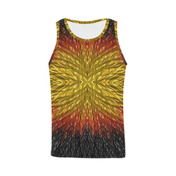 Exploding Star Meteor Fractal Abstract All Over Print Tank Top for Men (Model T43)