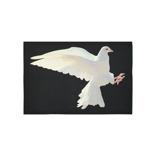 White Dove Peace Symbol Nature Bird Cotton Linen Wall Tapestry 60"x 40"