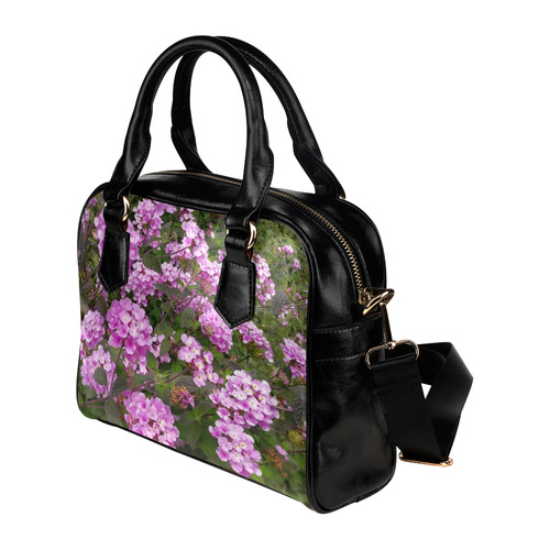 Purple flowers Shoulder Handbag (Model 1634)