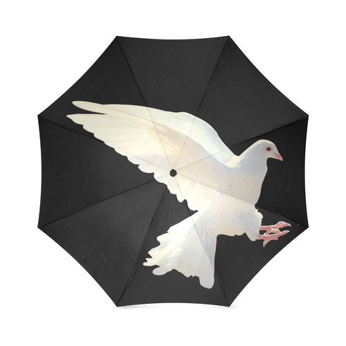 White Dove Peace Symbol Nature Bird Foldable Umbrella (Model U01)