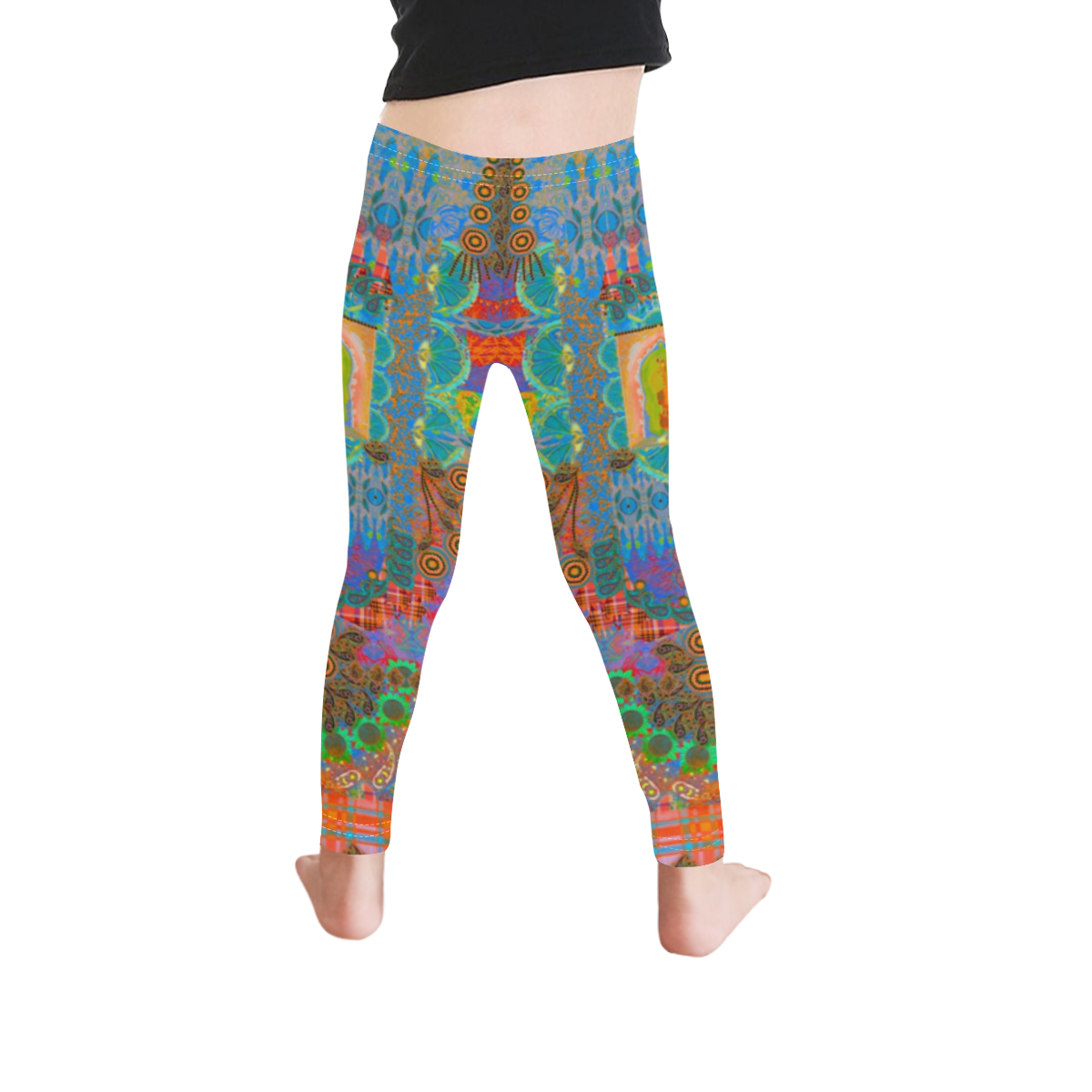 fiesta 5 v Kid's Ankle Length Leggings (Model L06)